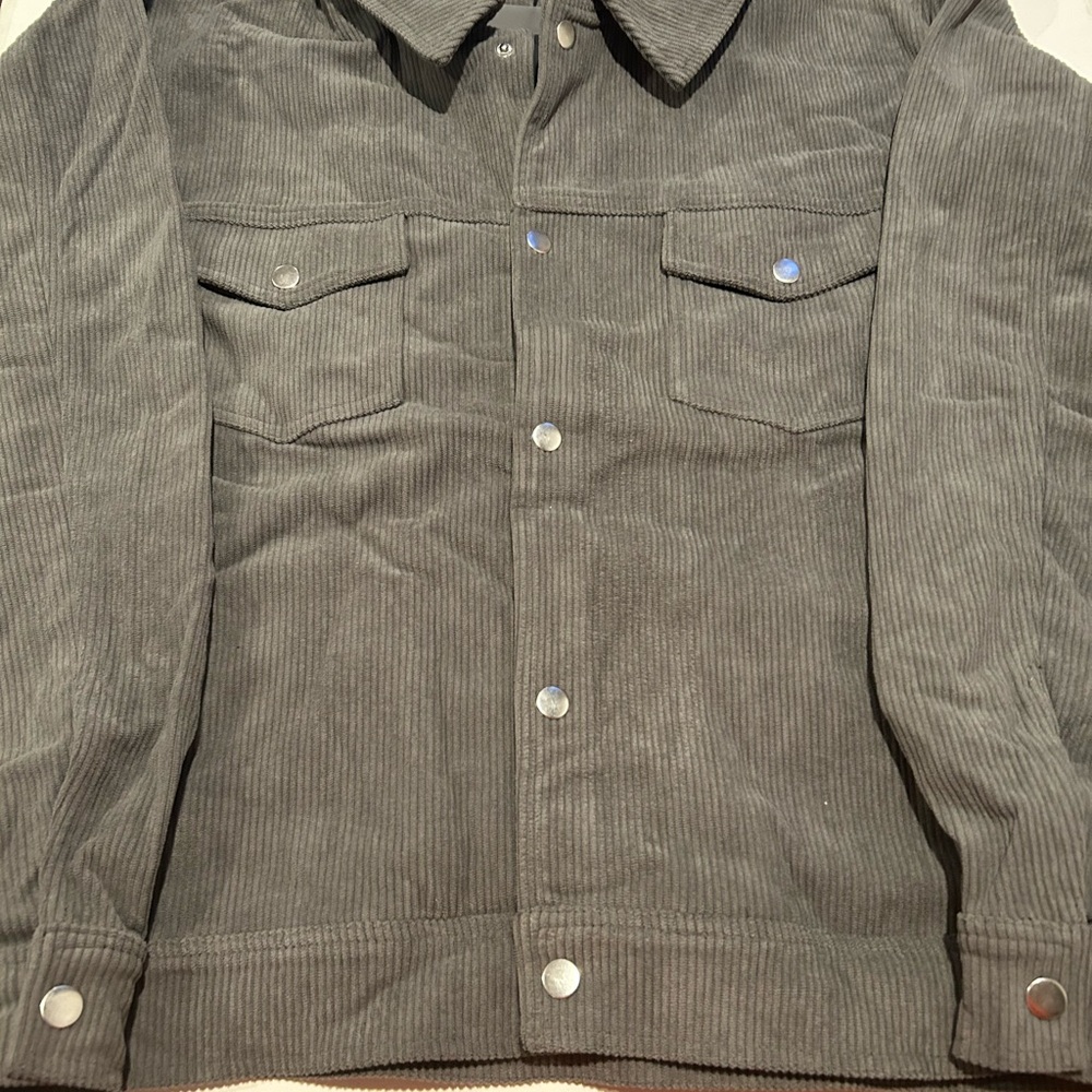 Richie Le Gray Lightweight Shirt Jacket with Suede Texture
